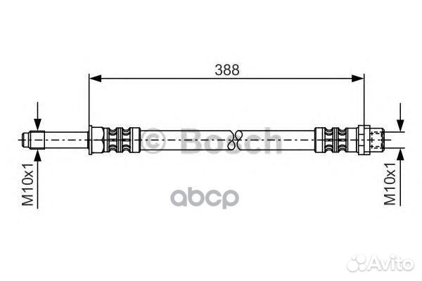 Шланг торм. пер mercedes Sprinter 209-524/CDI