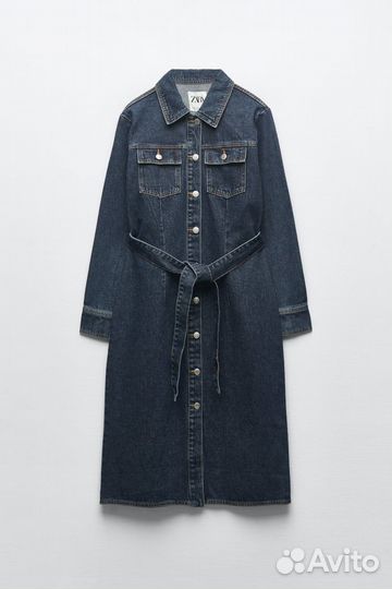 Джинсовое платье zara