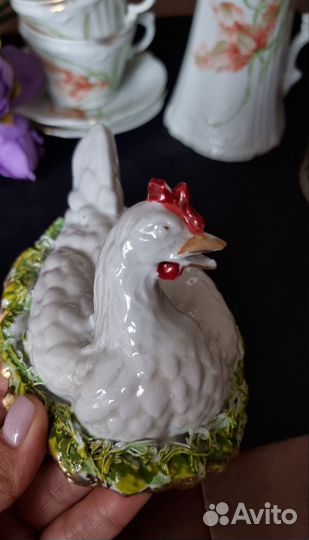 Фарфоровая масленка. Антиквариат
