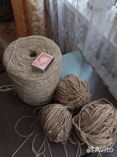 Шнур пеньковый для рукоделия