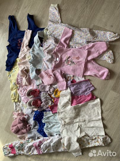 Детские вещи для новорожденных на девочку пакетом