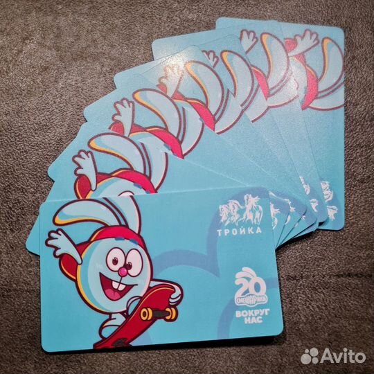 Карта Тройка Смешарики Крош (вариант дизайна №2)