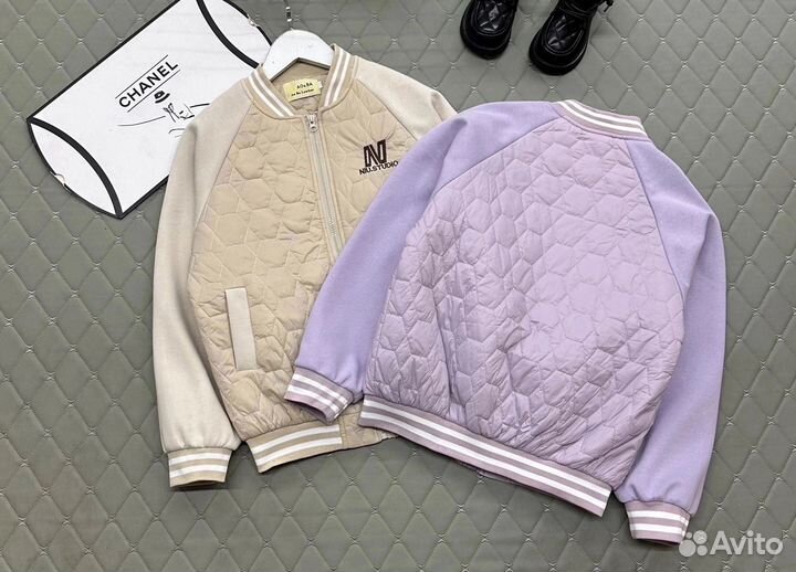 Стильный бомбер для девочки, 134-158