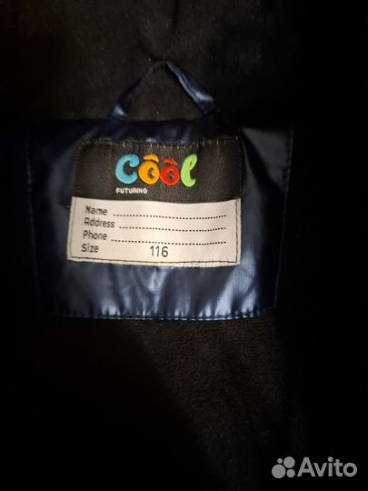 Пуховик зимний на мальчика 116 2 шт