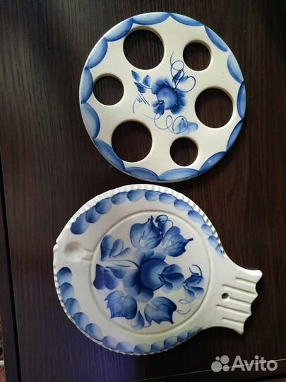 Гжель посуда фигурки