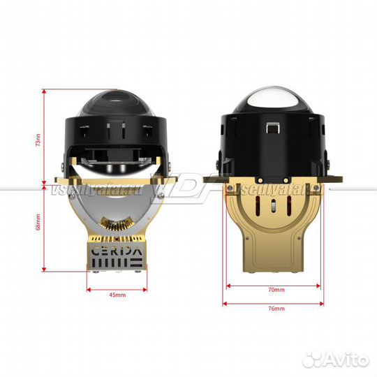 Светодиодные линзы Cerida X10 Las 3.0 Bi-Led (комп