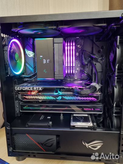 ROG strix мощный игровой компьютер i9, RTX, 32gb