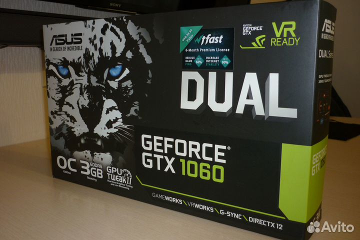 Asus geforce GTX1060 3GB