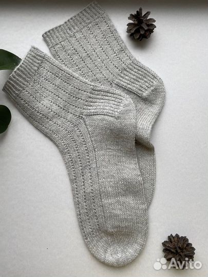 Носки вязаные шерстяные
