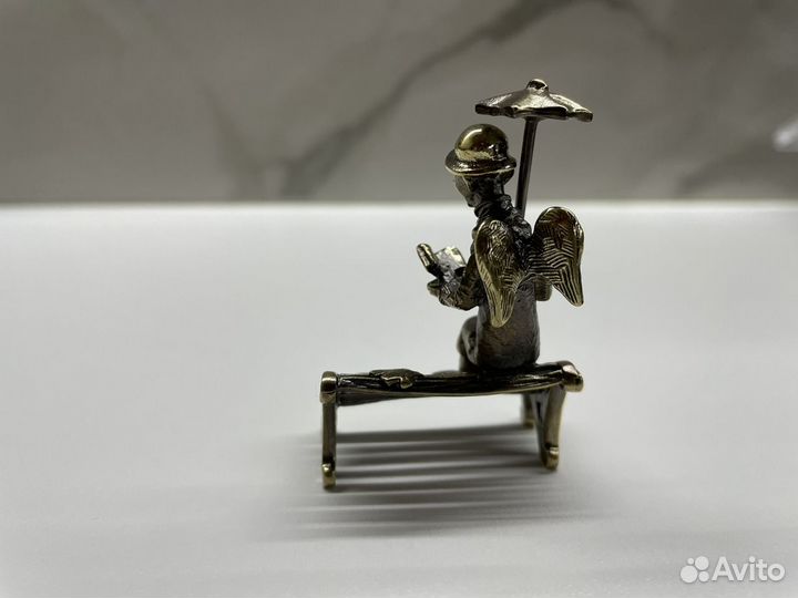 Сувенир бронза Петербургский ангел 6 см