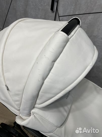 Коляска 2в1 Aroteam cocoline (белая кожа)