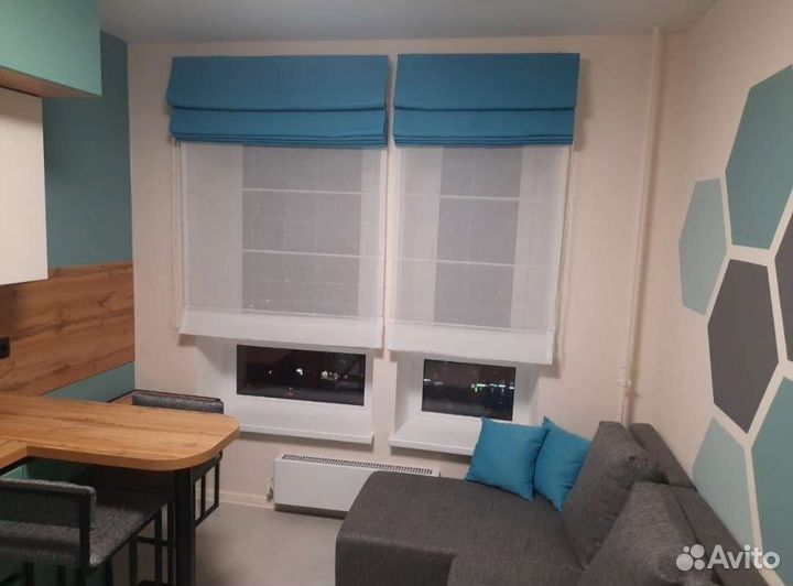 Двойные римские шторы вместо штор