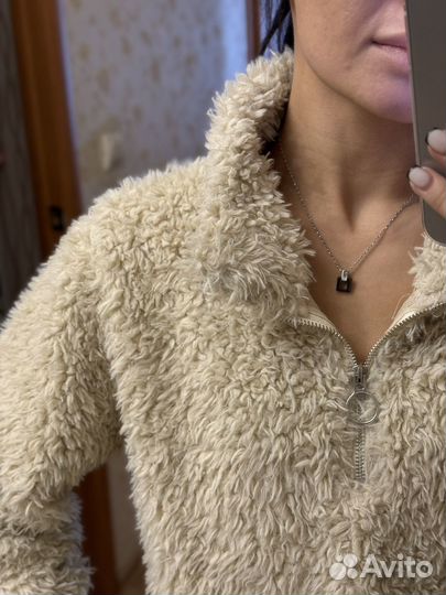 Плюшевая кофта женская