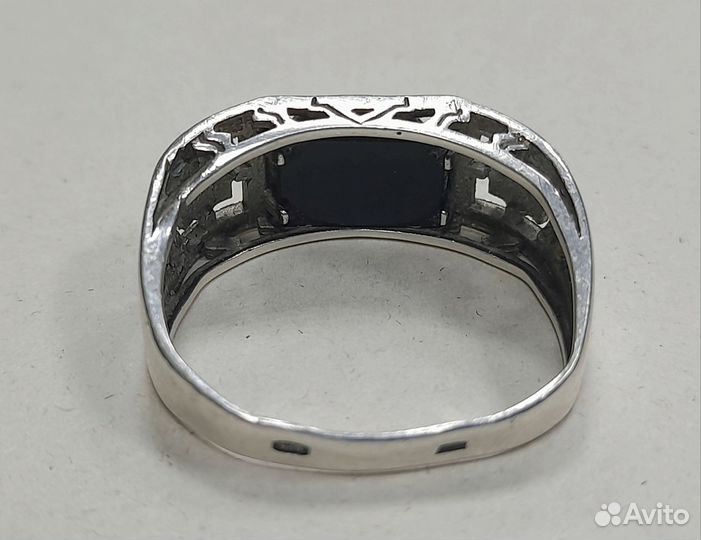 Кольцо печатка мужская 