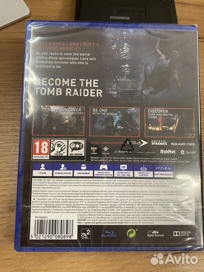 Shadow of the Tomb Raider диск для PS4 новый