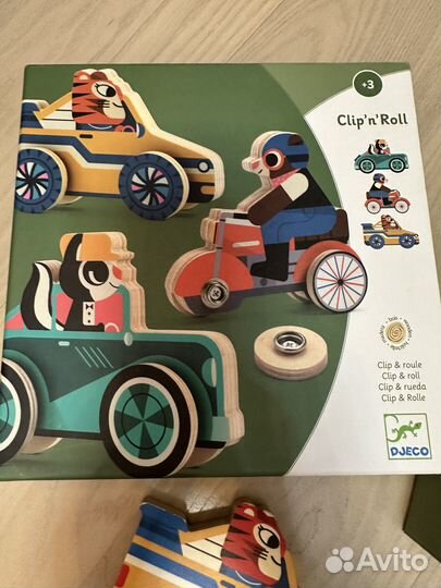 Развивающая игра Машинки-застежки