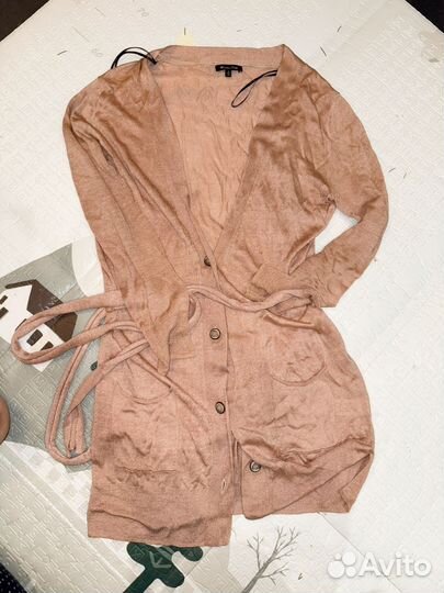 Massimo dutti кардиган удлиненный лен