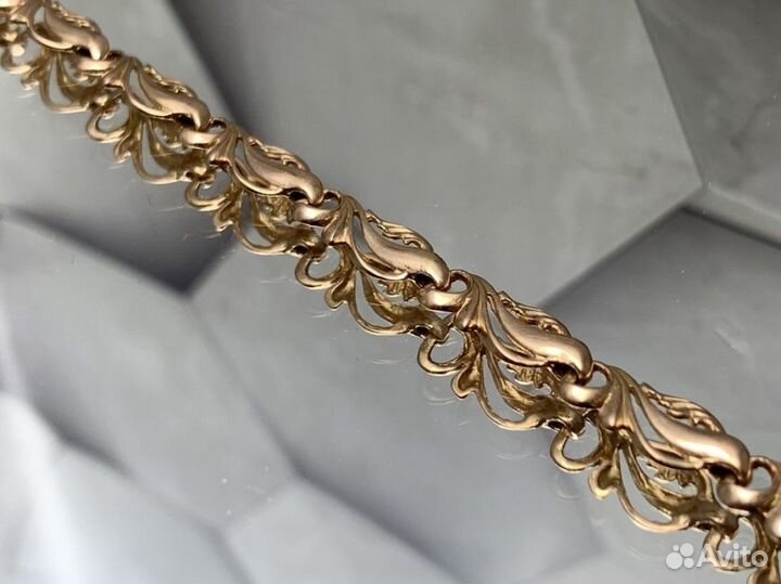 Золотой браслет 585 пробы массой 6.99 грамма (19.5