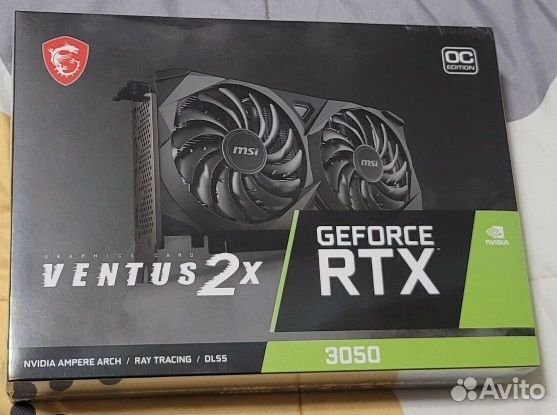 Видеокарта MSI GeForce RTX 3050 ventus 2X 8G OC