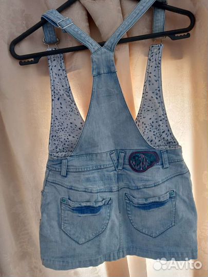 Джинсовый сарафан на девочку