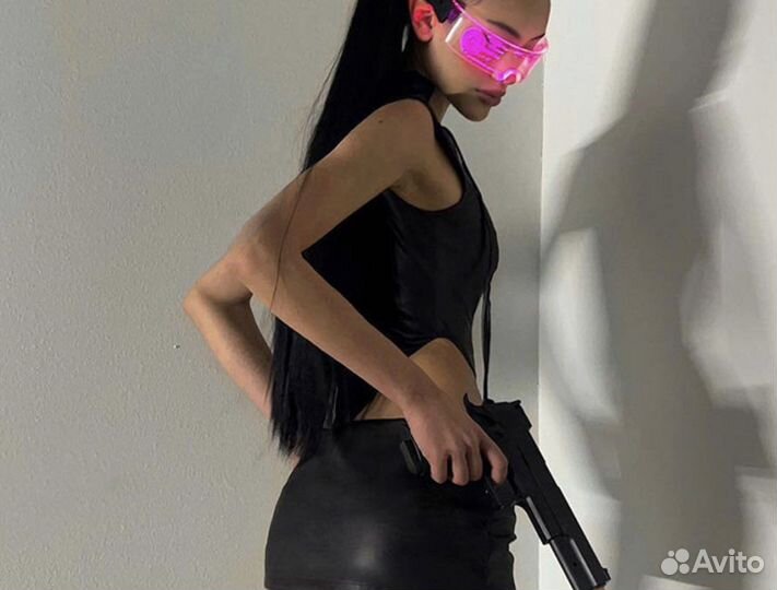 Топ боди из кожи