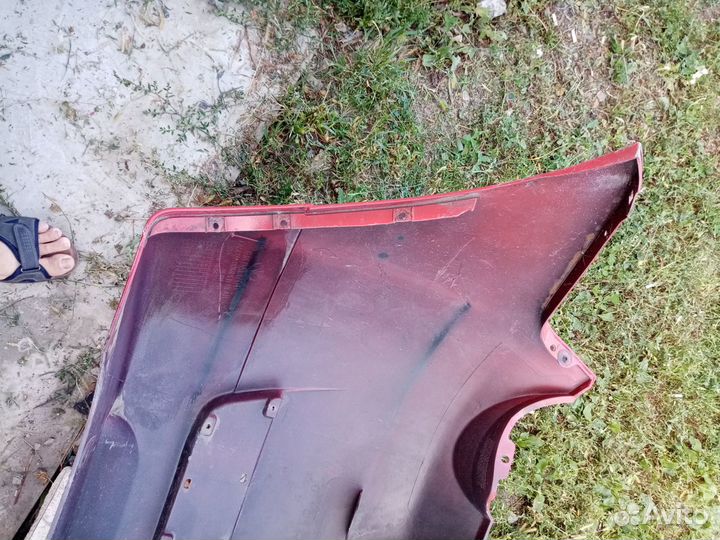 Задний бампер Шевроле Авео хэч 2010 год оригинал