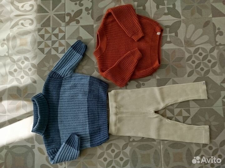 Детские вещи пакетом, тёплые 80-86 размер