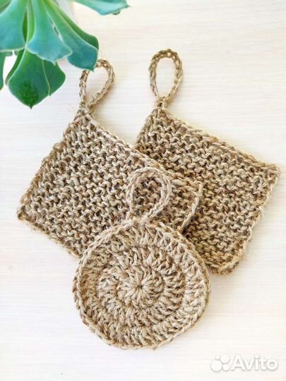 Эко-губка из джута