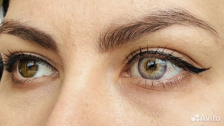 Линзы контактные голубые