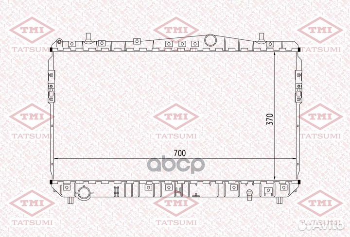 Радиатор охлаждения TGA1007 tatsumi