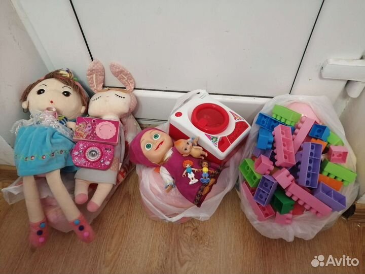 Игрушки пакетом для девочки