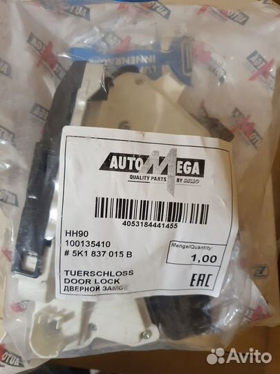 Замок водительской двери VW поло