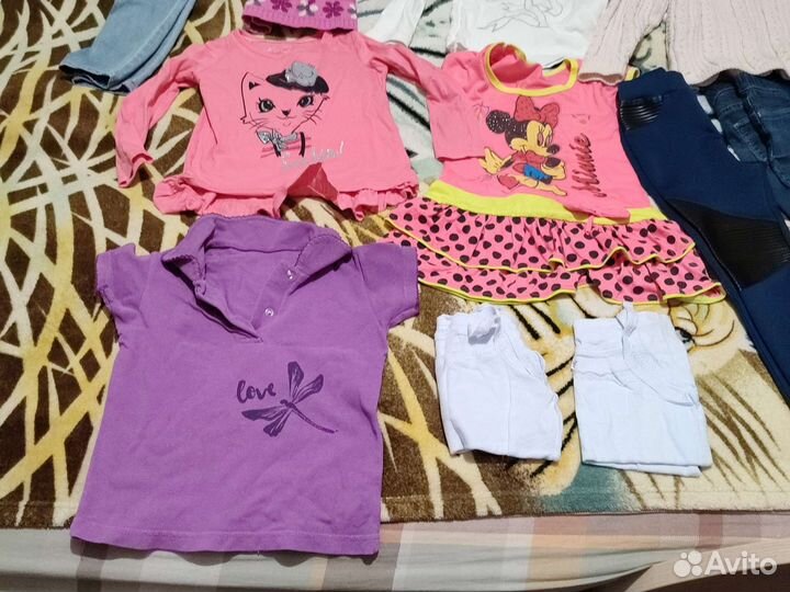 Вещи пакетом на девочку 110 116
