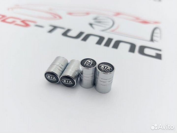 Колпачки на ниппель KIA Chrome 4шт