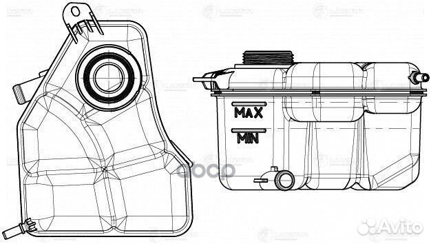 Бачок расширительный охлаждающей жидкости LET 1