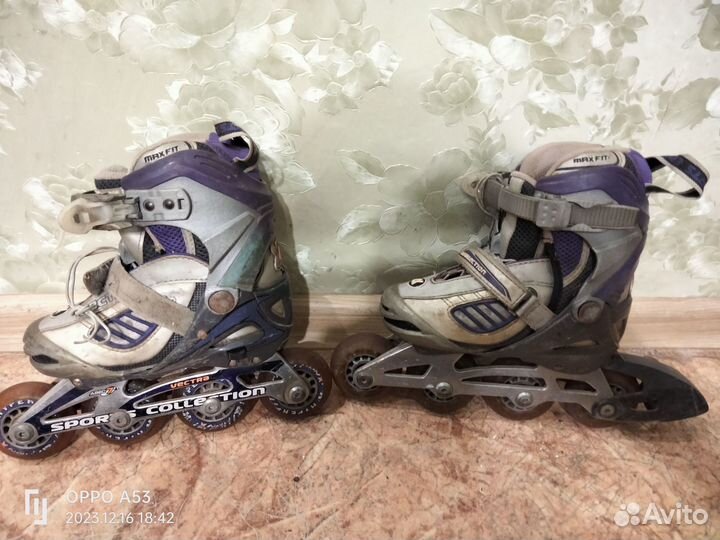 Роликовые коньки детские, раздвижные