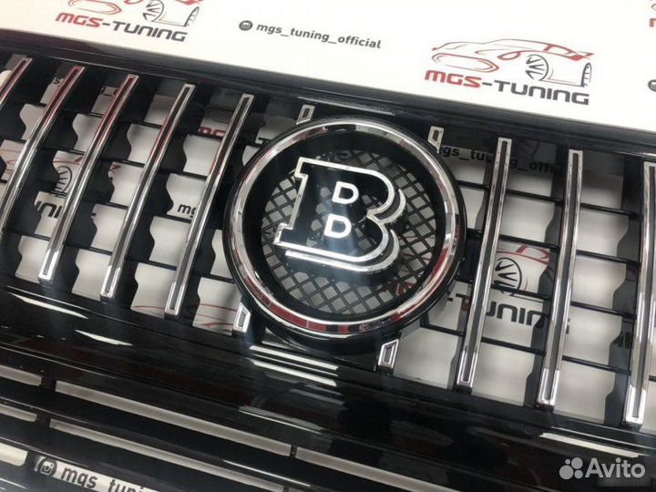 Решетка Mercedes G-class w463 GT + знак (B)