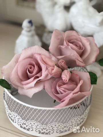 Цветы и фигурки из мастики