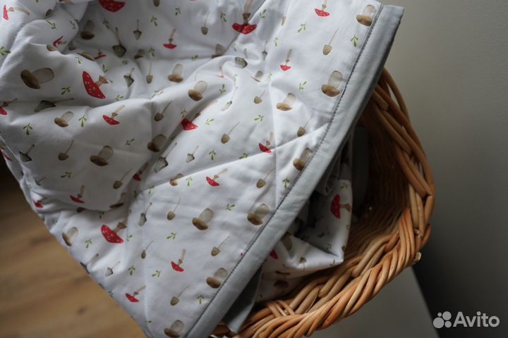 Полуторное стеганое одеяло из хлопка