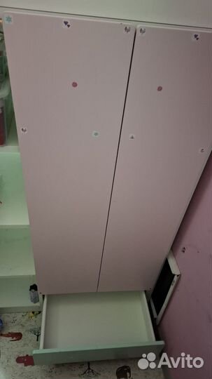 Шкаф-стеллаж от кровати-чердака Смостад Икеа