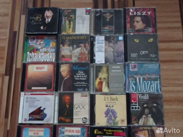 Аудиодиски: музыка классическая, детские, правосл