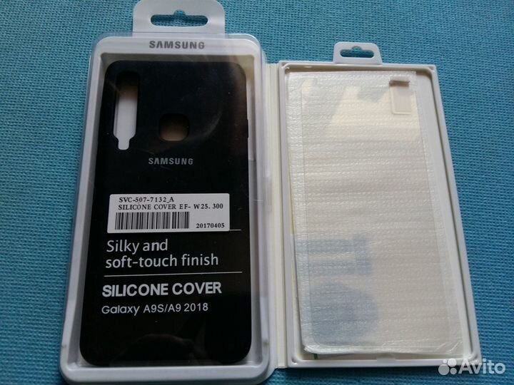Чехол Silicone Cover на SAMSUNG Galaxy A9 и Стекло