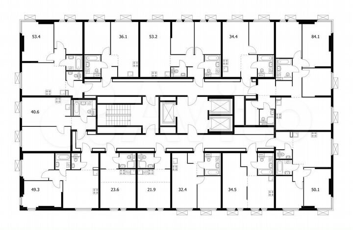1-к. квартира, 32,4 м², 2/22 эт.