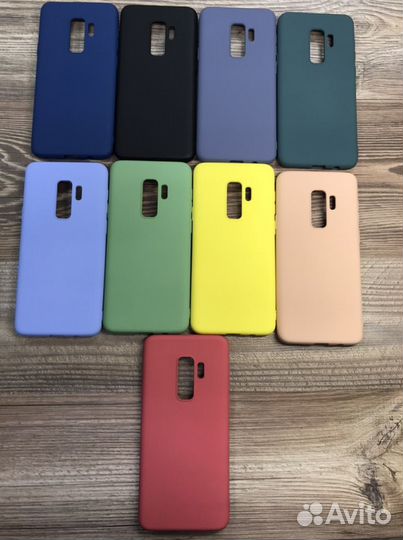 Чехол силиконовый Samsung S9plus черный