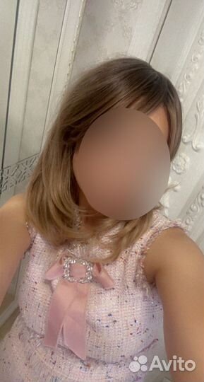 Парик русый каре натуральный