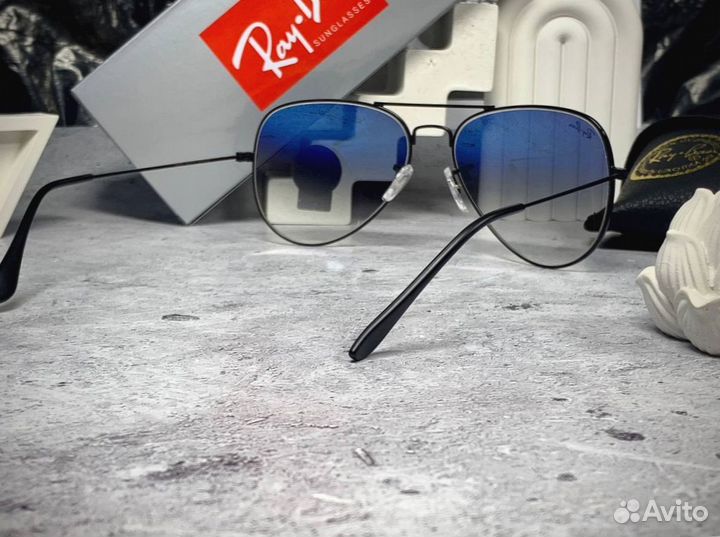 Очки Ray Ban Aviator синие