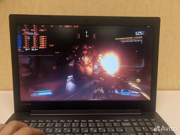 Мощный игровой ноутбук 150mx i3-8150 12gb ddr4