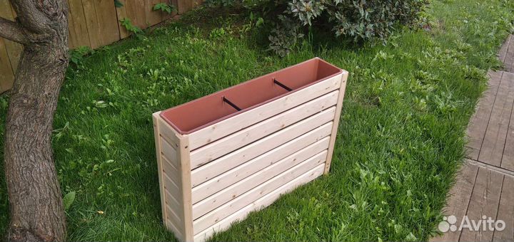 Кашпо для цветов уличное деревянное