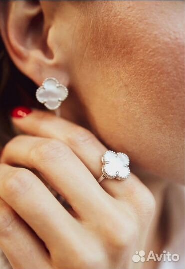 Серьги van cleef