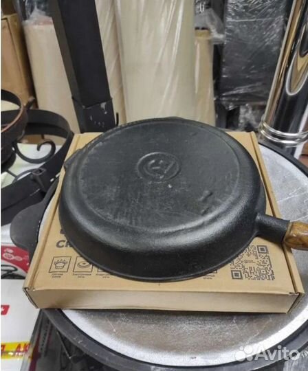 Сковорода чугунная Узбекистан 28x6